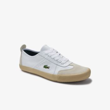 Lacoste Contest Leather and Suede Sneakers Dámské - Tenisky Bílé / Bílé | CZ-7FrdAX